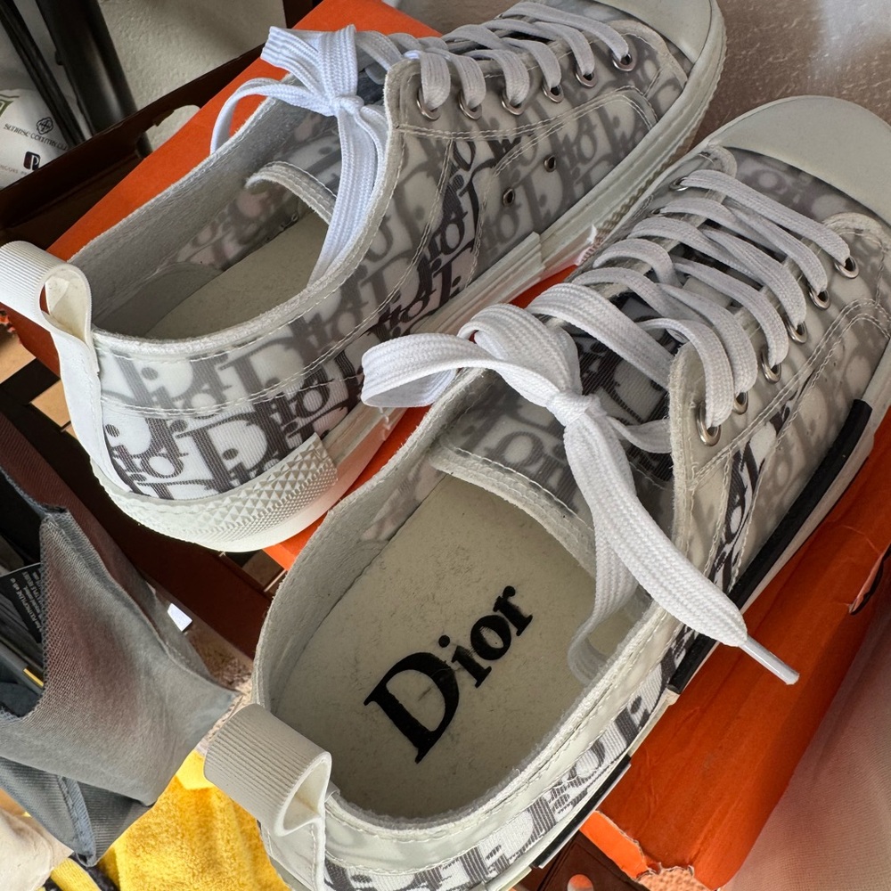 White and Gray Sneakers